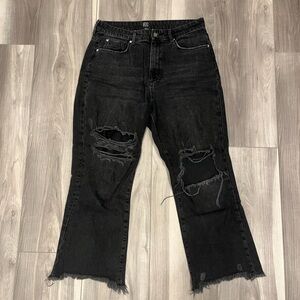 URBAN OUTFITTERS BDG Ripped Flare High Waisted Jean